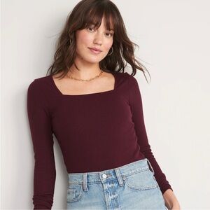 Old Navy square neck long sleeve body suit